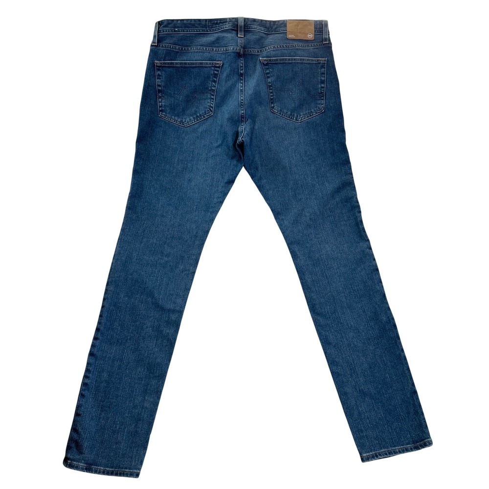 AG Adriano Goldschmied Dylan Slim Skinny Blue Japanese Denim Jeans 38x34 - Picture 2 of 10